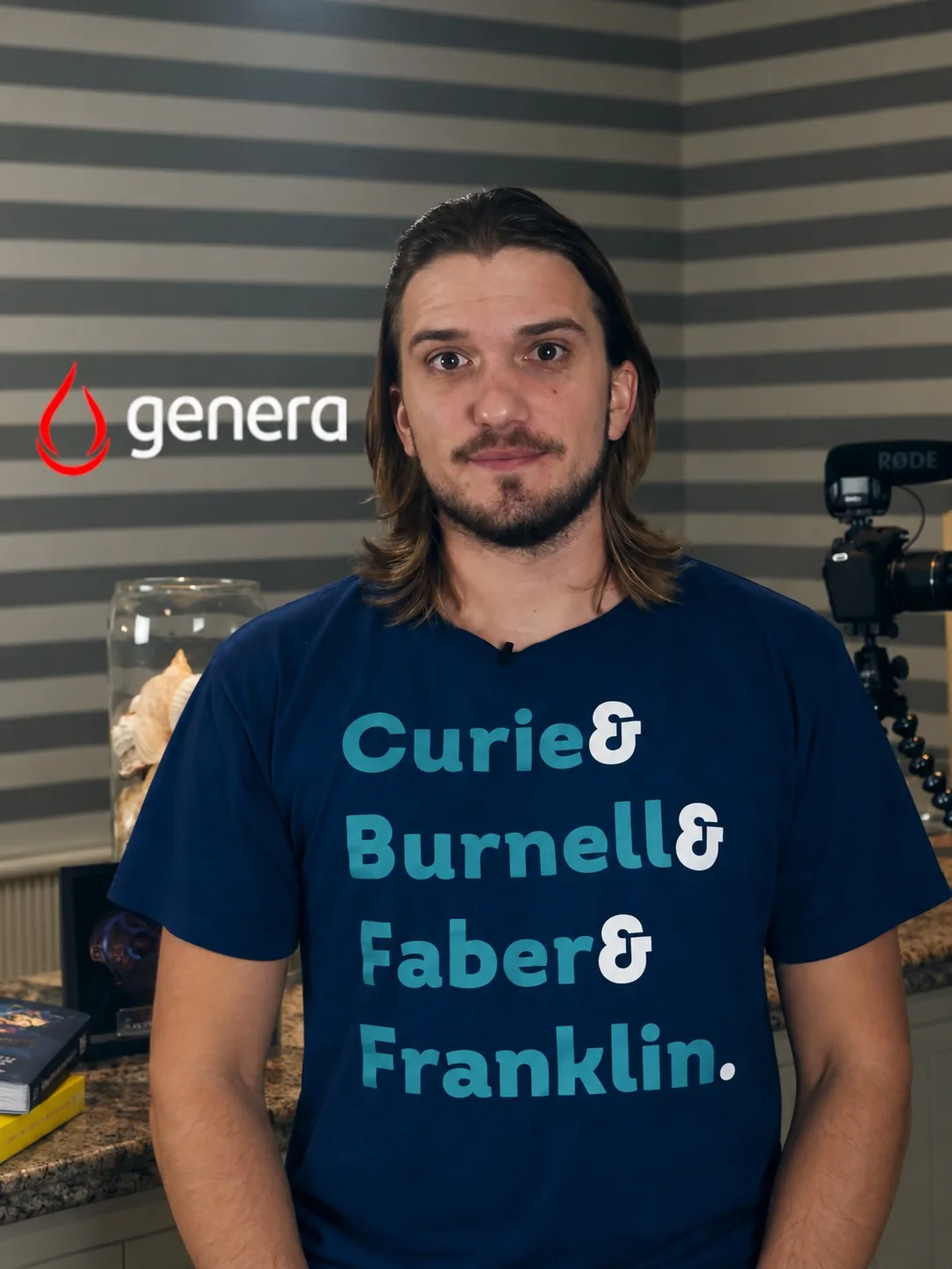 Pedro Loos com o kit Genera